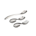Baby Nambe' Loop Spoon, Fork & Feeding Spoon W/Engravable Tag